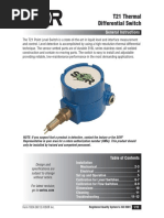 T21 Thermal Differential Switch: General Instructions