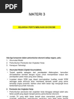 Materi 3, Sejarah Pertumbuhan Ekonomi