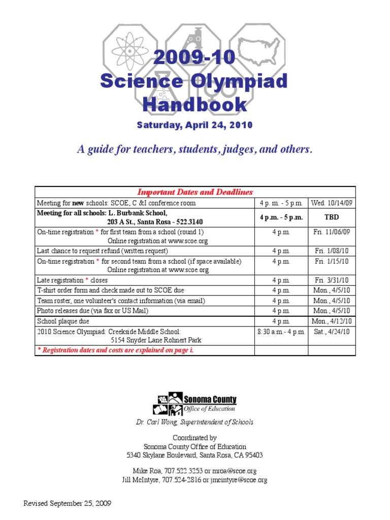 Science Olympiad Handbook PDF Atmosphere Of Earth Volume
