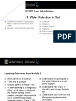 Lecture 9: Water Retention in Soil: EART3339 Land Rehabilitation