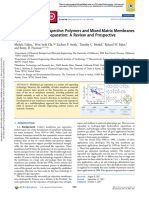 50th Anniversary Perspective Polymers and Mixed Matrix Membranes for Gas and Vapor Separation a Review and Prospective Opportunities