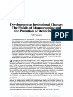 Development As Institutional Change: The Pitfalls of Monocropping and The Potentials of Deliberation