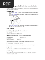 Gravity, The Shape of The Earth, Isostasy, Moment of Inertia