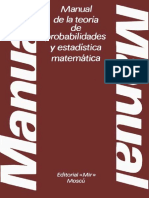 Manual de La Teoría de Probabilidades y Estadística Matemática