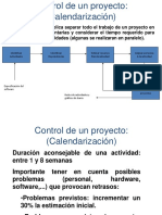 Calenderizacion de Proyectos