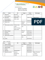 Susunan Acara Baksos