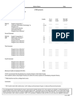 General Studies Checksheet