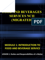 Food and Beverages Services Ncii (Migrated)