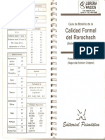 Guia de Bolsillo de La Calidad Formal Del Rorschach PDF