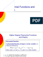 Polynomial Functions and Graphs