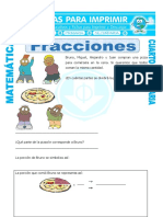 Lectura y Escritura de Fracciones Para Cuarto de Primaria