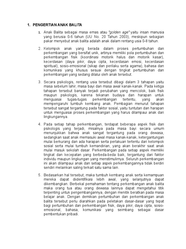 Perkembangan Motorik Kasar Anak Usia 0 6 Tahun - Tentang Tahun