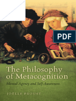 The Philosophy of Metacognition - Joëlle Proust