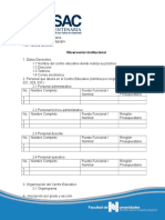 4. Formato de Observación Institucional