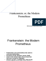 Frankenstein Or, The Modern Prometheus: Between God and Man