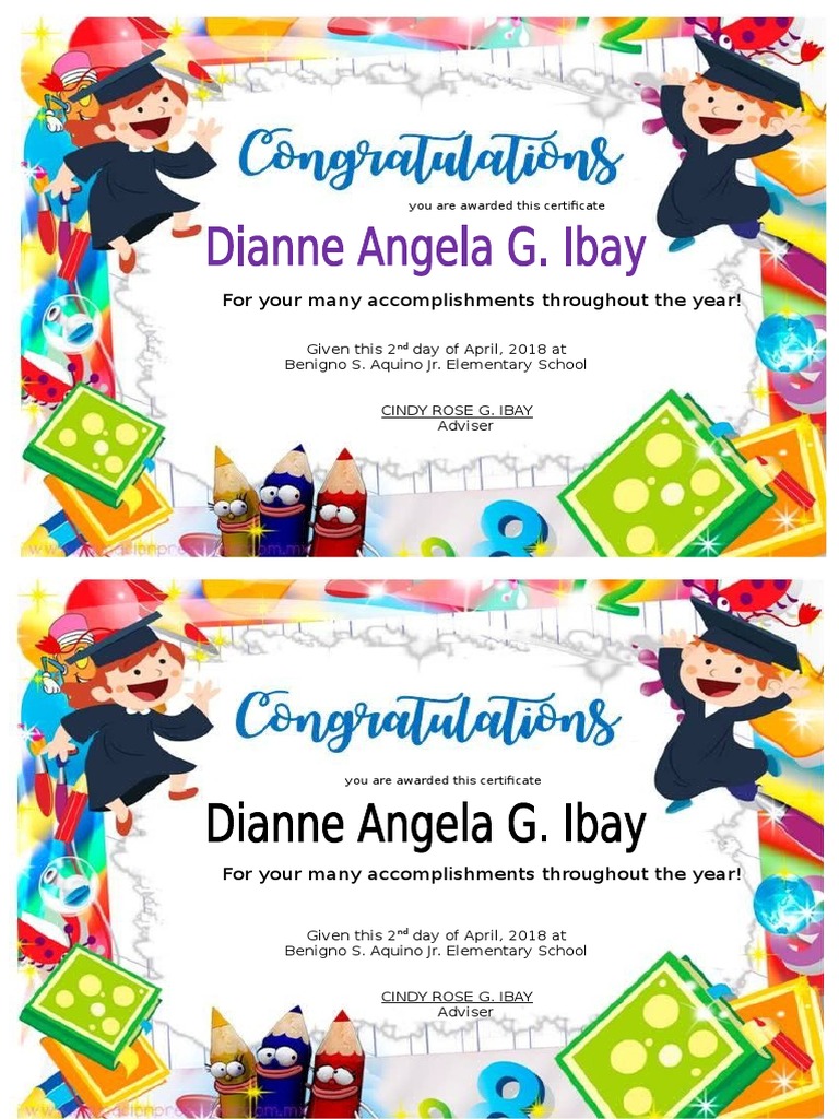 Student Achievement Award | PDF