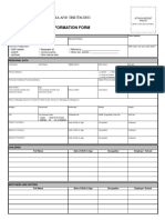 Faculty Applicant Information Form PDF