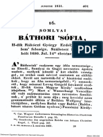 Csengeri József - Báthory Zsófia 1831.