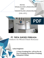 (UKL-UPL) : Jl. Raya Ciranjang Km. 13 RT 05 RW 06, Desa Ciranjang, Kecamatan Ciranjang, Kabupaten Cianjur