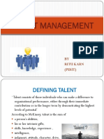 Talent Management: BY Ritu Karn (Pesit)