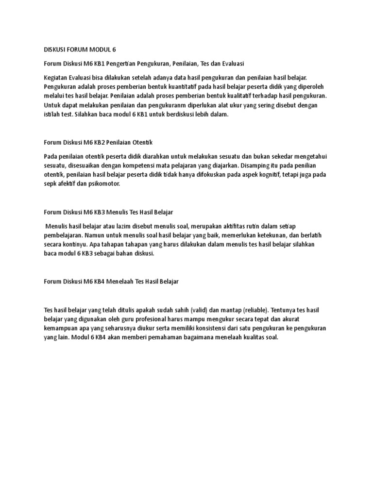 Diskusi Forum Modul 6
