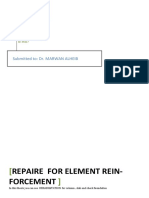 Repaire For Element Rein-Forcement: Submitted To: Dr. MARWAN ALHEIB