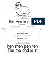 Early Reading 6 - The Hen in A Pen