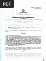 Ordinanza di Custodia Cautelare in Carcere - Sabrina Misseri