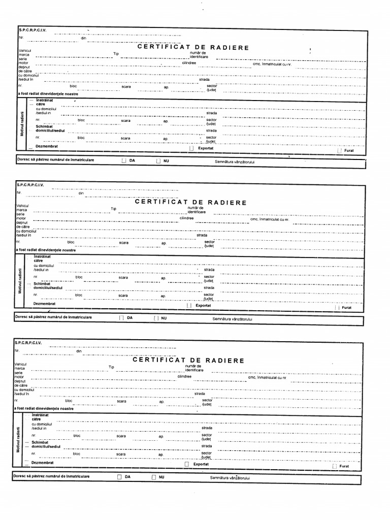 Cerere Activitate RAR | PDF
