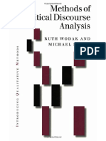 Wodak and Meyer (Eds.) - Methods of Critical Discourse Analysis PDF