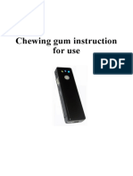 Chewing Gum Instruction For Use