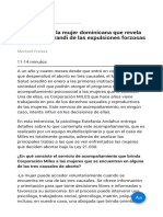 La Historia de La Mujer Dominicana Que Revela El Modus Operandi de Las Expulsiones Forzosas en Chile