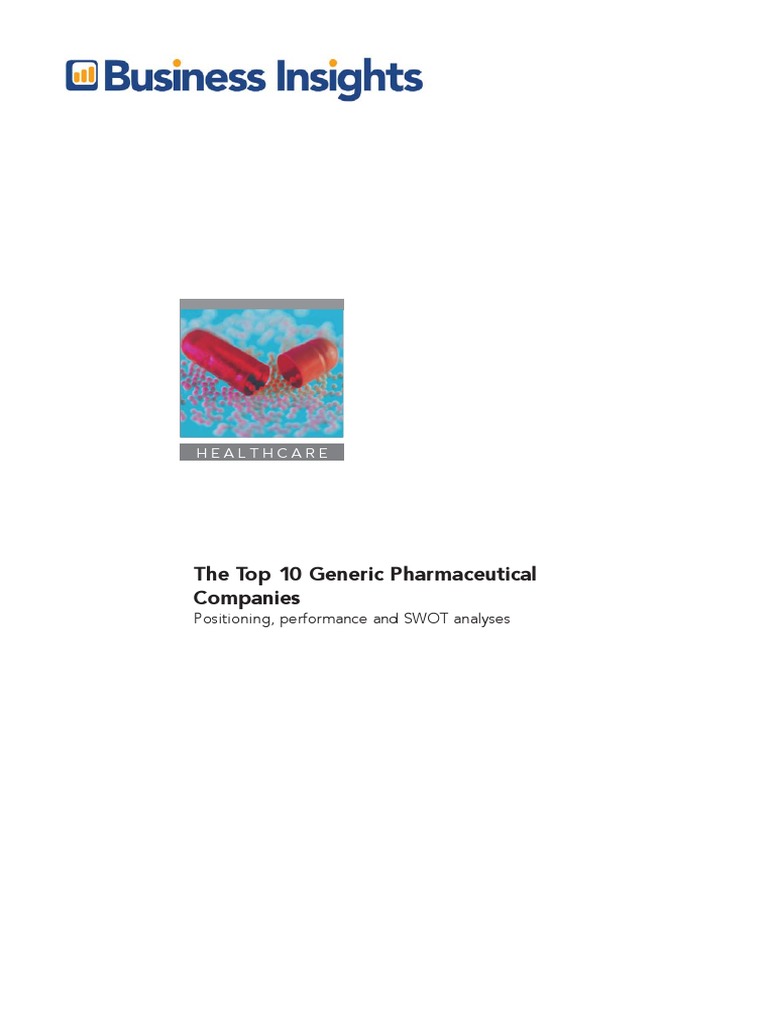 Top 10 Generic Pharma Companies Analysis | PDF | Generic Drug | Novartis