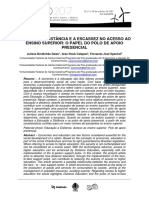 Educação A Distância e o Acesso Ao Ensino Superior - ESUD - 2017