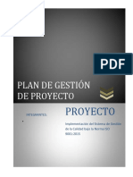 Plan de Gestión Del Proyecto 5