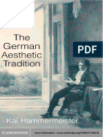 The German Aesthetic Tradition1