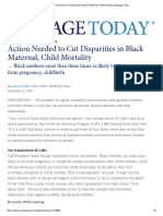 12 - 12 - 18 - Action Needed To Cut Disparities in Black Maternal, Child Mortality - Medpage Today PDF