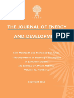 "The Importance of Electricity Consumption in Economic Growth: The Example of African Nations" by Slim Mahfoudh and Mohamed Ben Amar