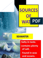 Different Sources of Water