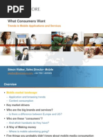 What Consumers Wants