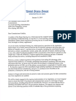 January 15, 2019 Senate Letter to FDA re CBD Hemp