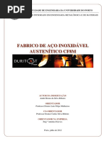 fabrico aço inoxidavel