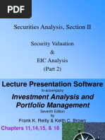 Securities Analysis, Section II: Security Valuation & EIC Analysis (Part 2)