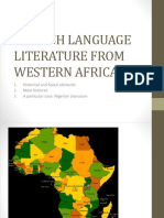English Language Literature From Western Africa 1718