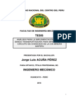 Tesis BANDA TRANSPARTADORA PARA MNERAL PDF