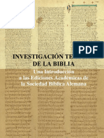 Investigacion Textual de La Biblia OT