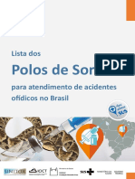 Lista de Polos de Soro para Atendimento de Acidentes Ofídicos No Brasil