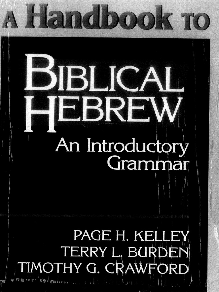 HEBR1 - Respostas - A Handbool To Biblical Hebrew | PDF