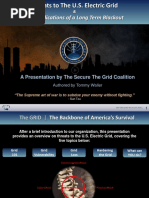 Threats to The U.S. Electric Grid & The Implications of a Long Term Blackout