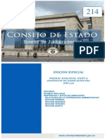 Consejo de Estado / Boletín Nº 214 – (Ene.2019)
